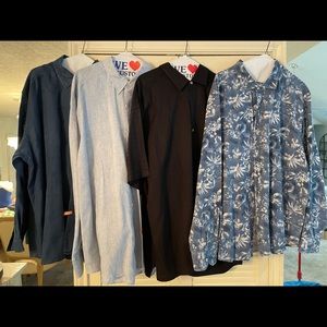 Lot of 4 XXL Tommy Bahama shirts, EUC